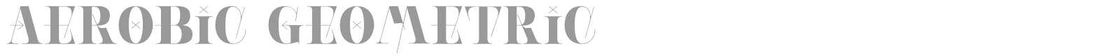 Aerobic Geometric font preview